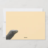 Krokodillenmonitor hagedis platte Kaart (Achterkant)