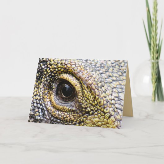 Krokodillenmonitor hagedis platte Kaart (Voorkant)