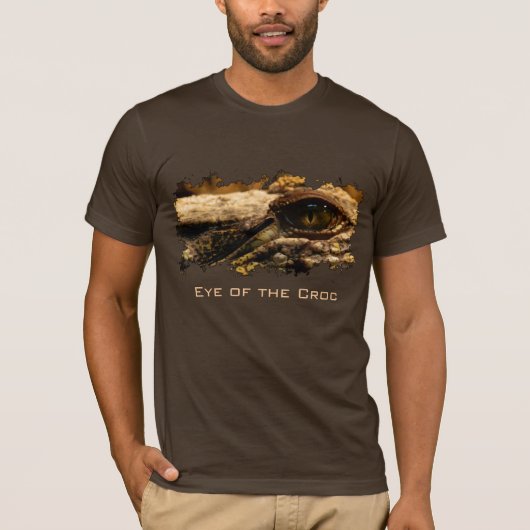 Krokodillenoog, Reptiel, Wilde dieren, Dier T-shirt (Voorkant)