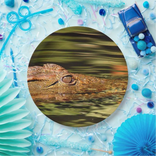 Krokodillenpapier Borden Papieren Bordje (Feest)