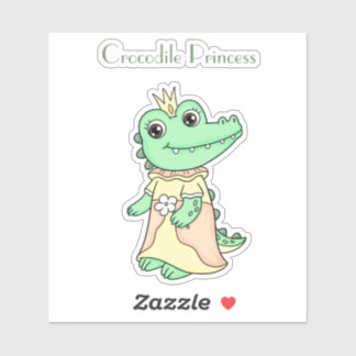 krokodillenprinses sticker