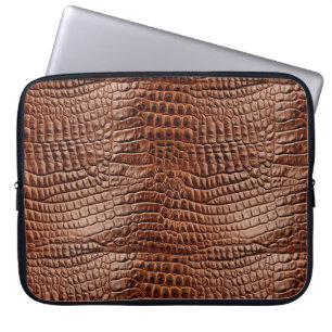 Krokodillenprint laptophoes 15" laptop sleeve