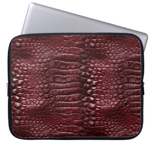 Krokodillenprint laptophoes 15" laptop sleeve