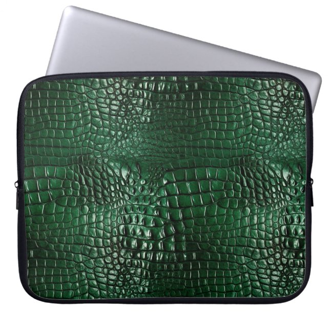 Krokodillenprint Laptoptas 15" Laptop Sleeve (Voorkant)