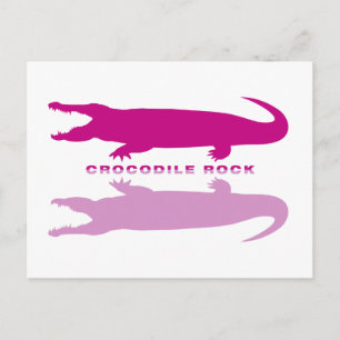 Krokodillenreflectie (Paarse) Briefkaart