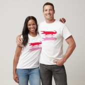Krokodillenreflectie (rood) t-shirt (Unisex)