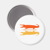 Krokodillenreflectie (Sinaasappel) Magneet (Voorkant / Achterkant)