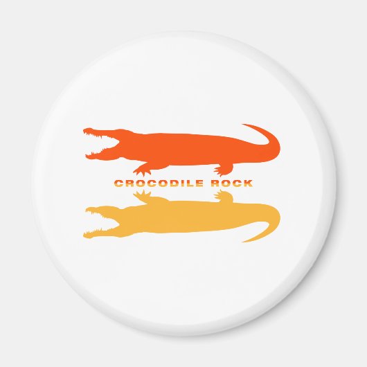 Krokodillenreflectie (Sinaasappel) Magneet (Voorkant)