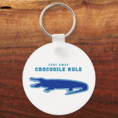 Krokodillenregel (blauw) sleutelhanger (Voorkant)