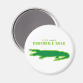 Krokodillenregel (groen) magneet (Voorkant / Achterkant)
