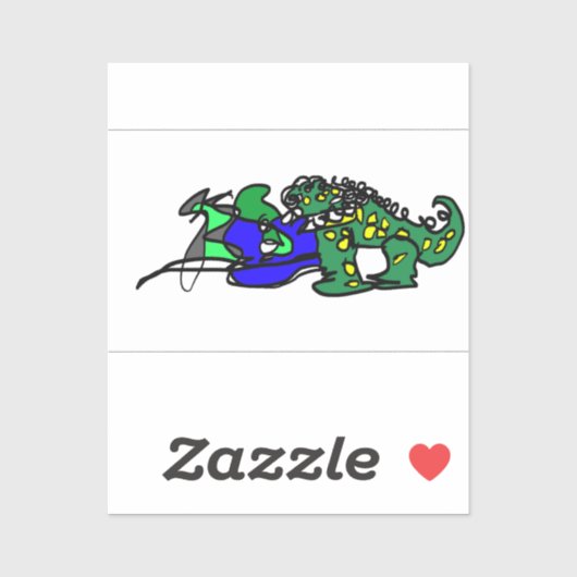 Krokodillenritme Sticker (Vel)