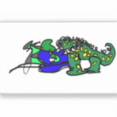 Krokodillenritme Sticker (Voorkant)