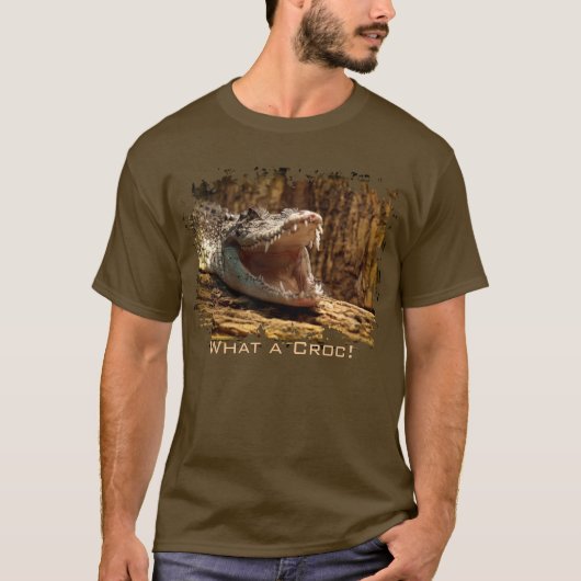 Krokodillentanden, Alligator, Reptiel, Wilde diere T-shirt (Voorkant)