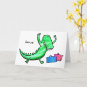 Krokodillentekaart Kaart (Gele Bloem)