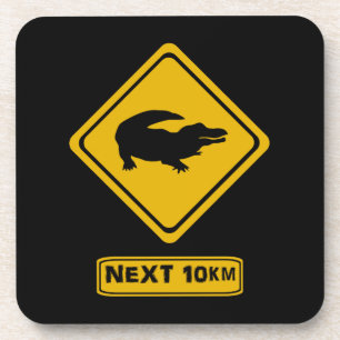 krokodillenteken bier onderzetter