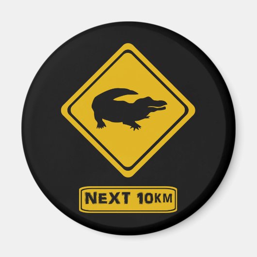 krokodillenteken magneet (Voorkant)