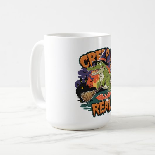 krokodillentovenaar koffiemok (Voorkant links)