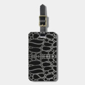 krokodilpatroon bagagelabel (Voorkant verticaal)