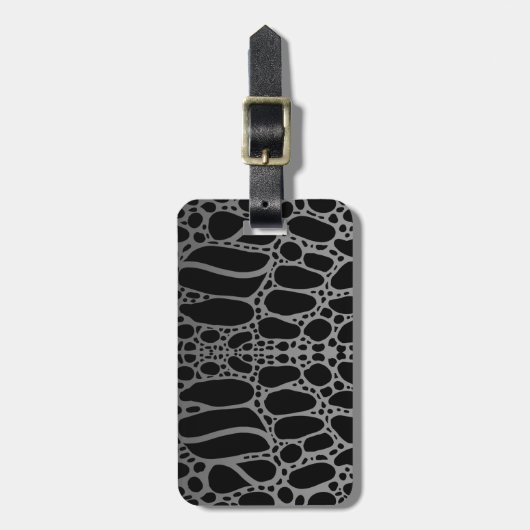 krokodilpatroon bagagelabel (Voorkant verticaal)