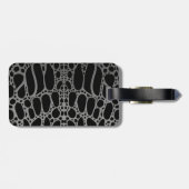 krokodilpatroon bagagelabel (Achterkant horizontaal)