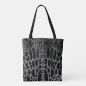 krokodilpatroon tote bag (Achterkant)