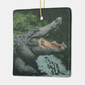  krokodilreptielen, zeedierlijk leven keramisch ornament (Links)