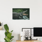  krokodilreptielen, zeedierlijk leven poster (Thuiskantoor)