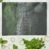  krokodilreptielen, zeedierlijk leven theedoek (Gevouwen)