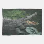  krokodilreptielen, zeedierlijk leven theedoek (Horizontaal)