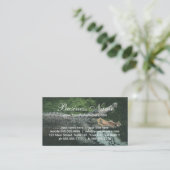  krokodilreptielen, zeedierlijk leven visitekaartje (Staand voorkant)