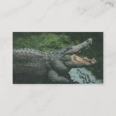  krokodilreptielen, zeedierlijk leven visitekaartje (Achterkant)