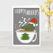 Krokodilvakantie Kaart (Gele Bloem)