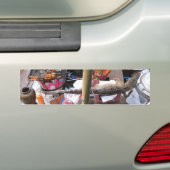 Krokodilvlees BBQ ... Thailand Street Food Bumpersticker (Op auto)