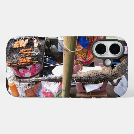 Krokodilvlees BBQ ... Thailand Street Food Case-Mate iPhone Case (Achterkant (horizontaal))