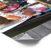 Krokodilvlees BBQ ... Thailand Street Food Poster (Hoek)