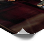Krokokrater met rode cijfers poster (Hoek)