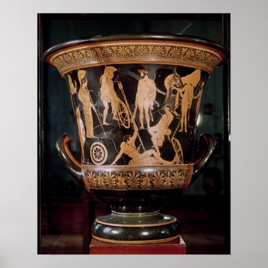 Krokokrater met rode cijfers poster (Voorkant)