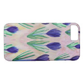Krokus Bloemen Apple iPhone 7 Slim Maple Wood Hoes (Achterkant (Horizontaal))