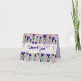 Krokus bloemen kaarten