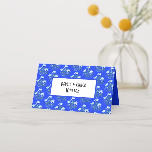 Krokus bloemen plaats kaart tent plaatskaartje (Voorkant)