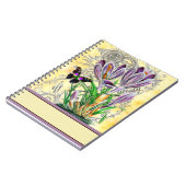 Krokus en vlinder notitieboek (Linkerzijde)