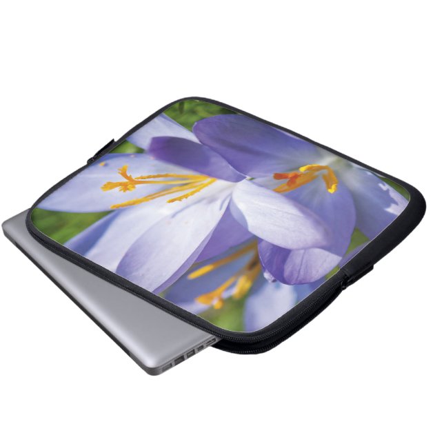 Krokus Laptop Sleeve (Voorkant onderkant)