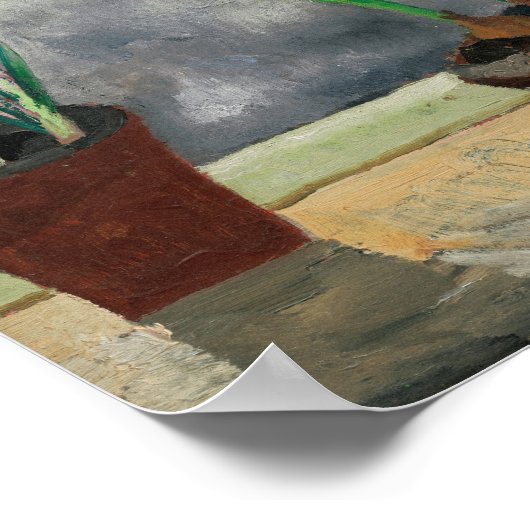 Krokussen en narcissen in potten | Christopher Woo Poster (Hoek)