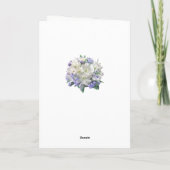 Krokussen, vergeet-mij-niet Internationale Vrouwen Kaart (Achterkant)