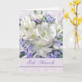 Krokussen, vergeet-mij-niet Internationale Vrouwen Kaart (Gele Bloem)