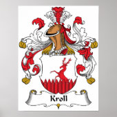 Kroll Family Crest Poster (Voorkant)