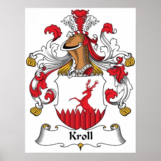 Kroll Family Crest Poster (Voorkant)