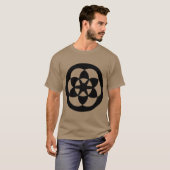 Kromcirkel 01 - zwart t-shirt (Voorkant volledig)