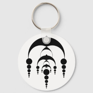 Kromcirkel 6 (licht) sleutelhanger
