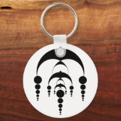 Kromcirkel 6 (licht) sleutelhanger (Voorkant)